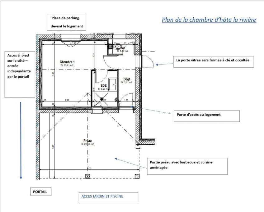 Chambre D Hote La Riviere 45M2 Jardin Et Piscine Aigrefeuille-dʼAunis Екстериор снимка